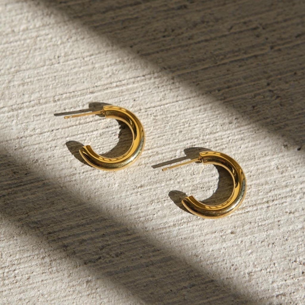 Summer Sale18k Gold Plated Mini Hoop Earrings